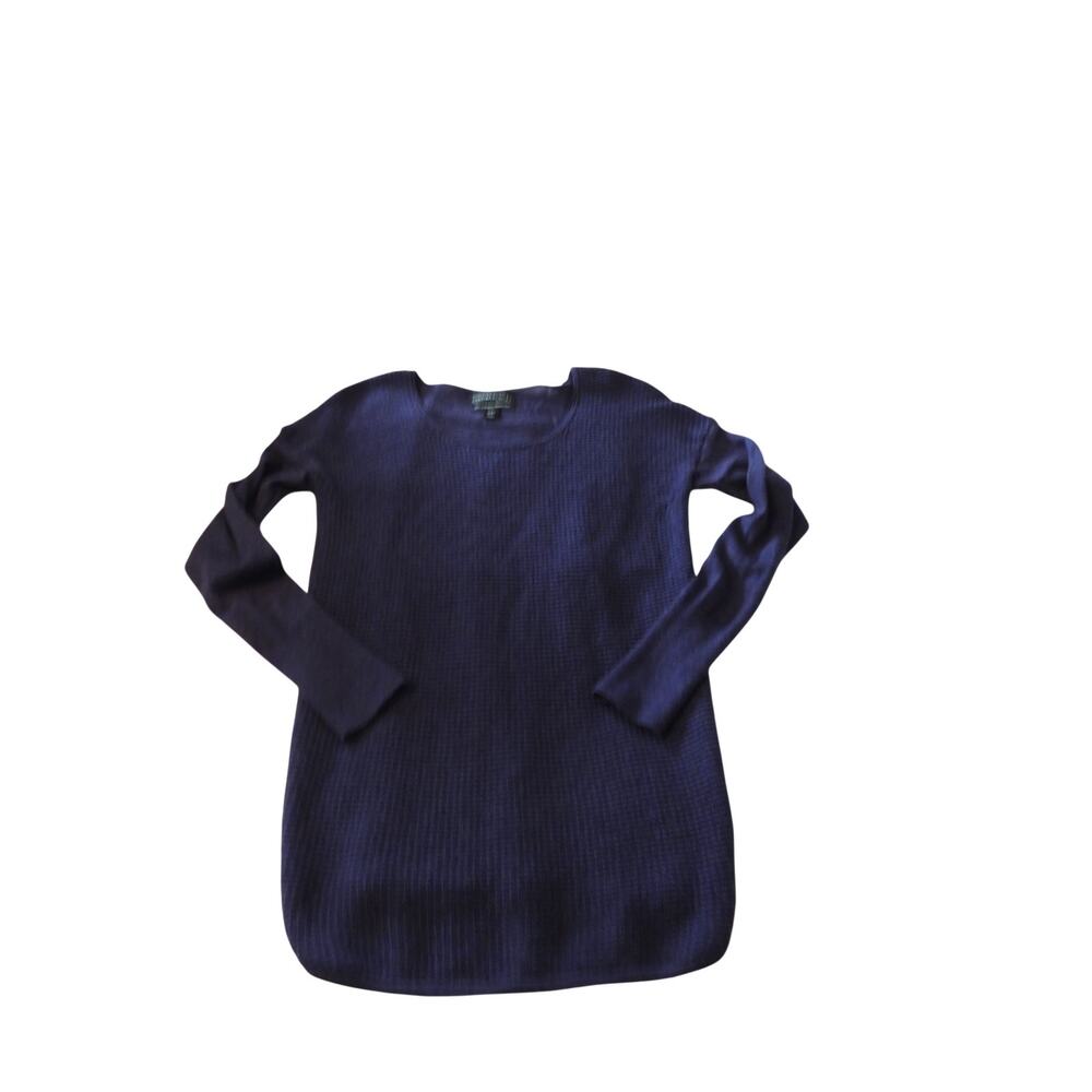 Cynthia Rowley Long Sleeve Light Sweater Navy Wool M